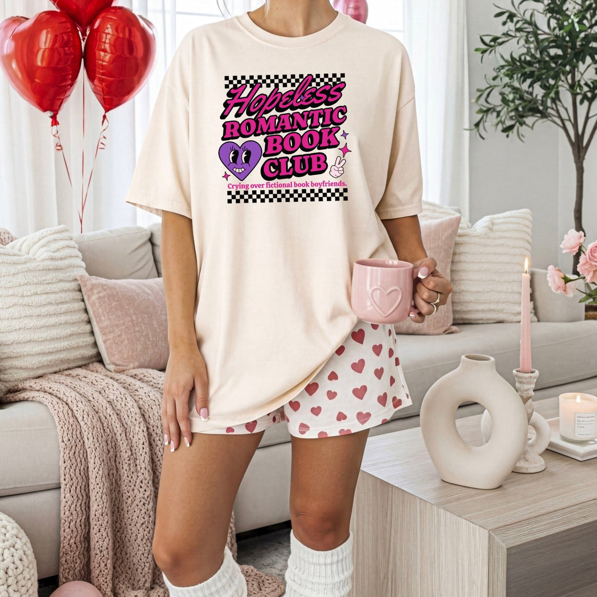 Hopeless Romantic Book Club Comfort Colors Heavyweight Shirt - Starry Skies Austin