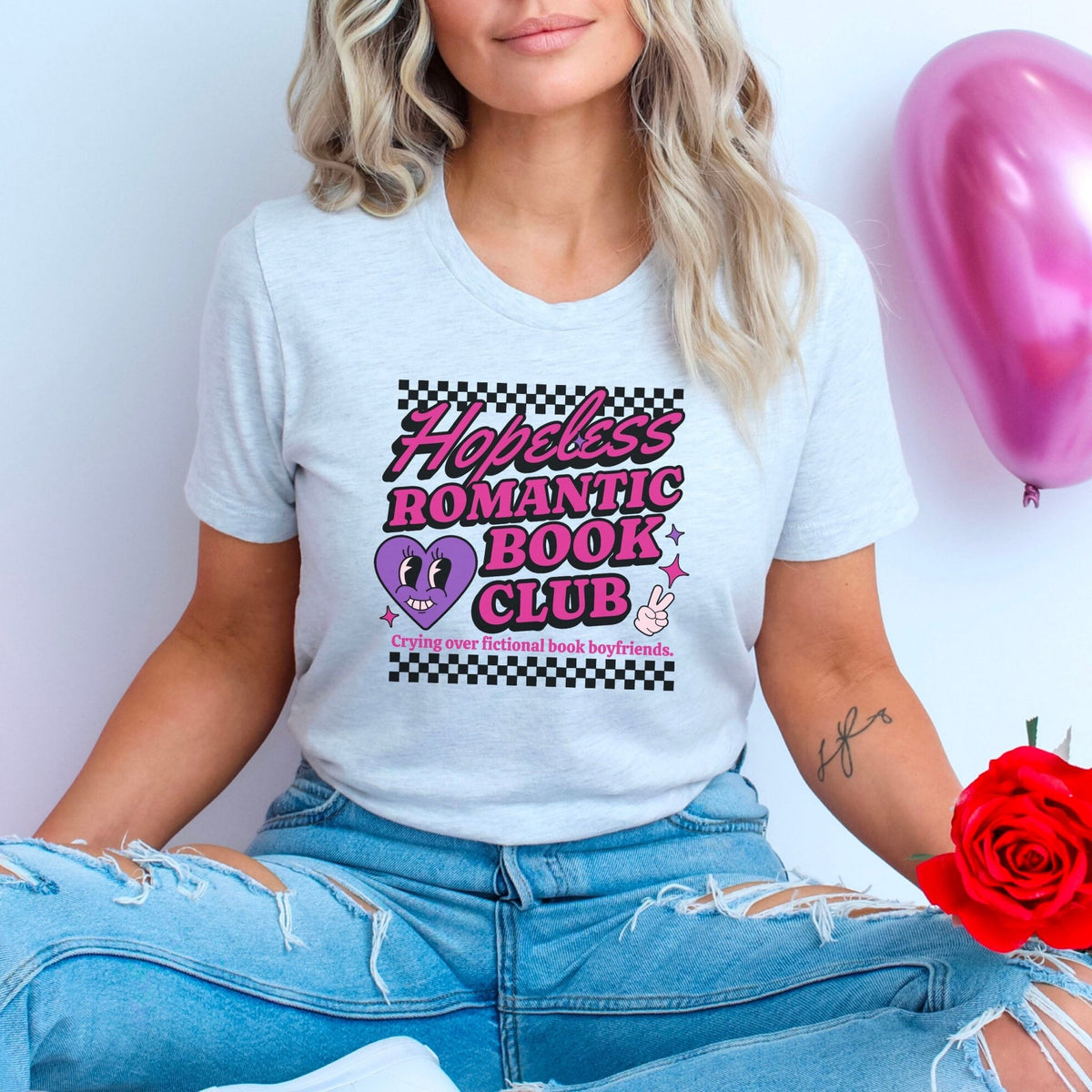 Hopeless Romantic Book Club Gildan Softstyle Shirt - Starry Skies Austin