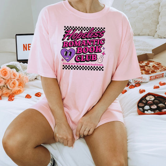 Hopeless Romantic Book Club Gildan Softstyle Shirt - Starry Skies Austin