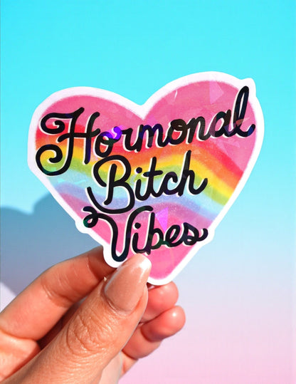 Hormonal Bitch Vibes Sticker - Starry Skies Austin