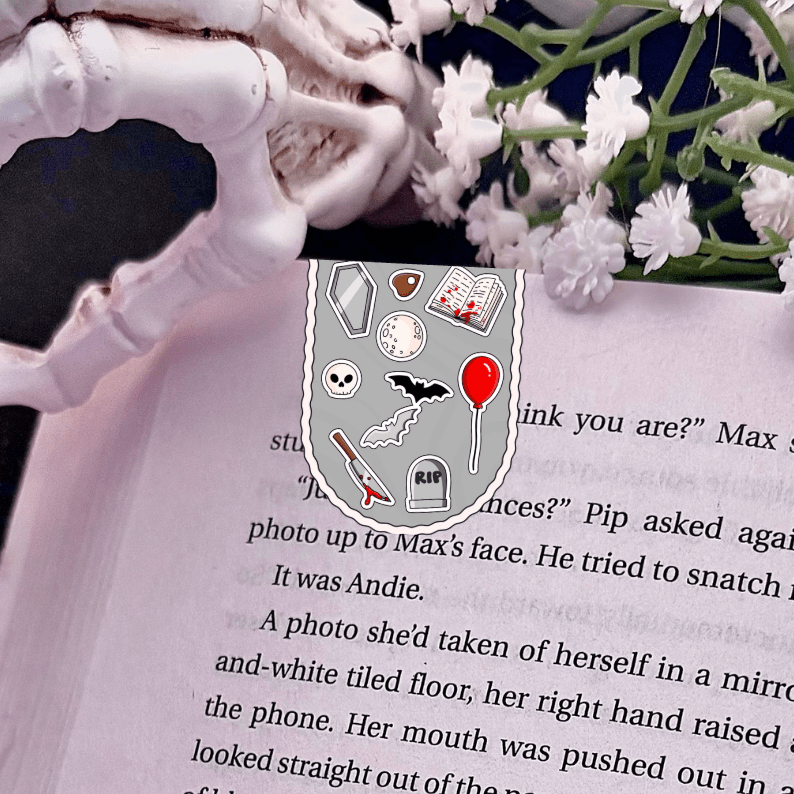 Horror Symbols Magnetic Bookmark - Starry Skies Austin