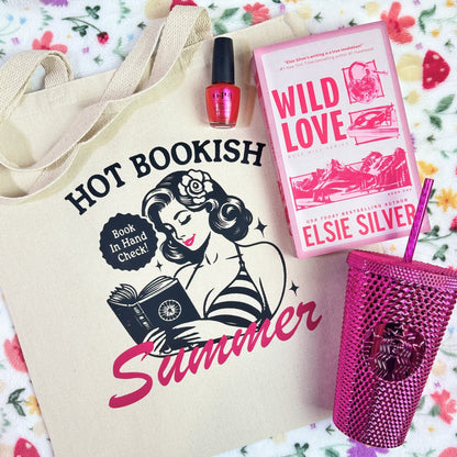 Hot Bookish Summer Canvas Tote Bag - Starry Skies Austin