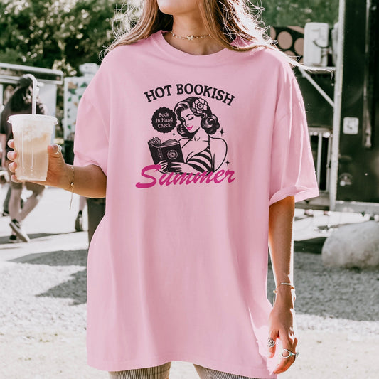 Hot Bookish Summer Heavyweight Comfort Colors Shirt - Starry Skies Austin
