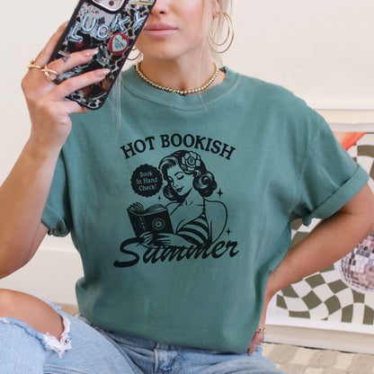 Hot Bookish Summer Heavyweight Comfort Colors Shirt - Starry Skies Austin