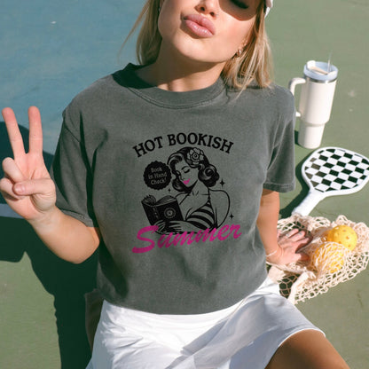 Hot Bookish Summer Heavyweight Comfort Colors Shirt - Starry Skies Austin