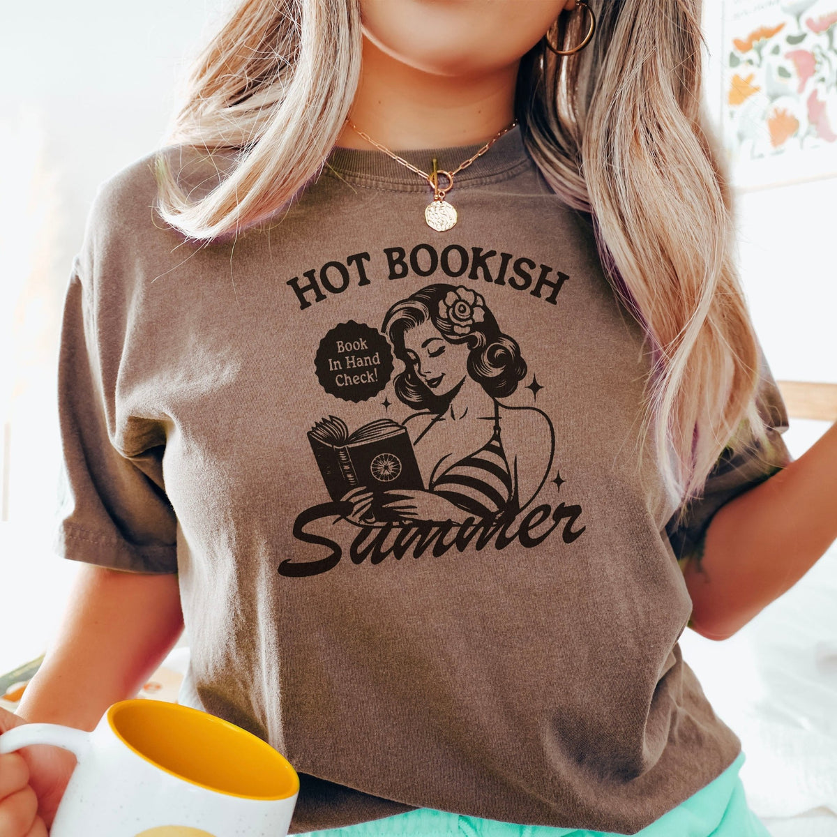 Hot Bookish Summer Heavyweight Comfort Colors Shirt - Starry Skies Austin