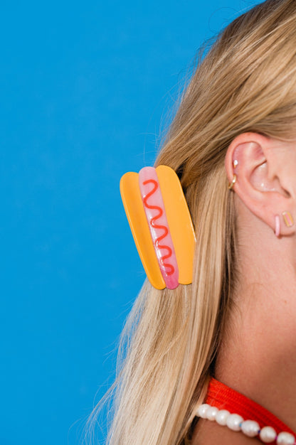 Hot Dog Hair Claw - Starry Skies Austin
