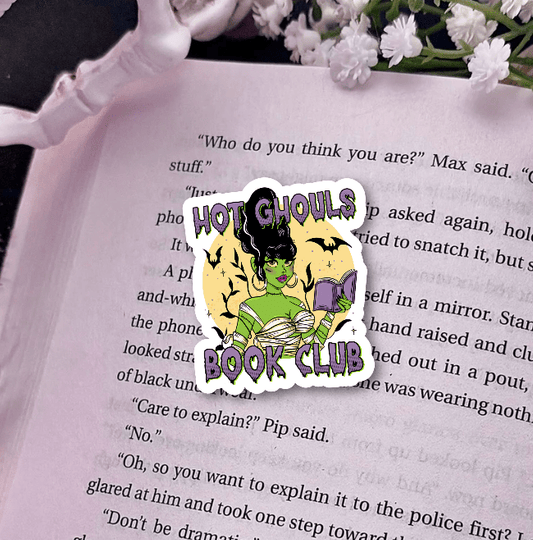 Hot Ghouls Book Club Star Sparkle Sticker - Starry Skies Austin
