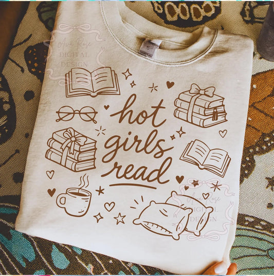 Hot Girls Read Graphic Tee - Starry Skies Austin