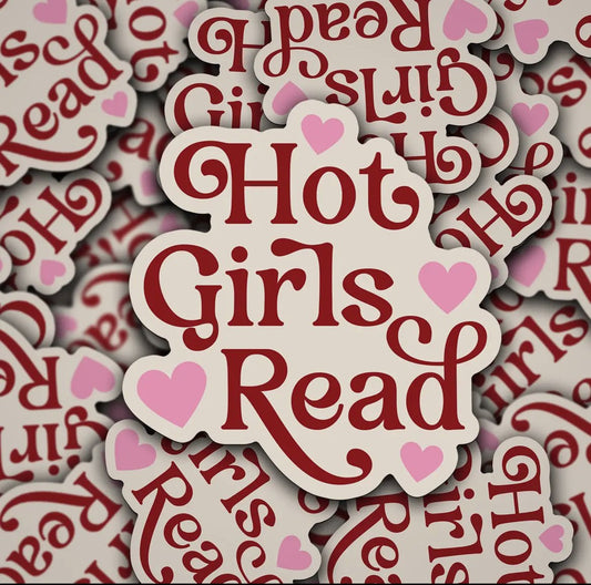"Hot Girls Read" Sticker - Starry Skies Austin