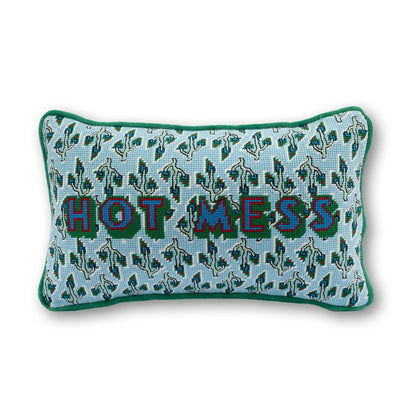 Hot Mess Needlepoint Pillow - Starry Skies Austin