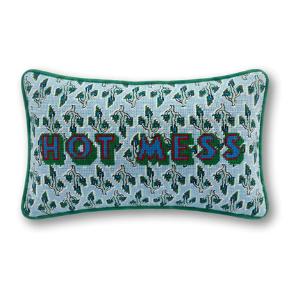 Hot Mess Needlepoint Pillow - Starry Skies Austin