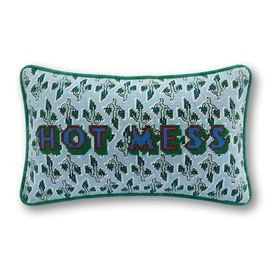 Hot Mess Needlepoint Pillow - Starry Skies Austin