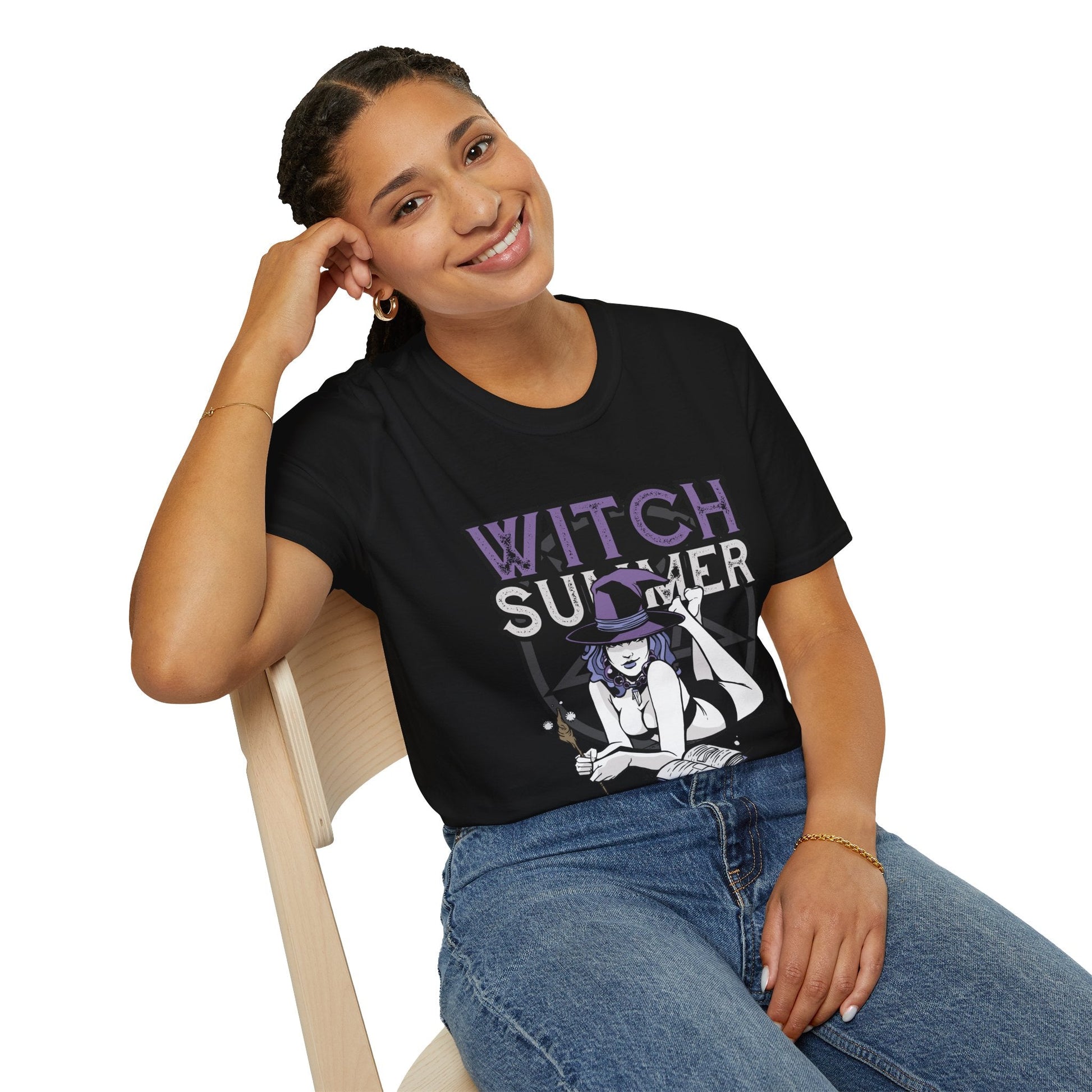 Hot Witch Summer Softstyle Tee - Starry Skies Austin