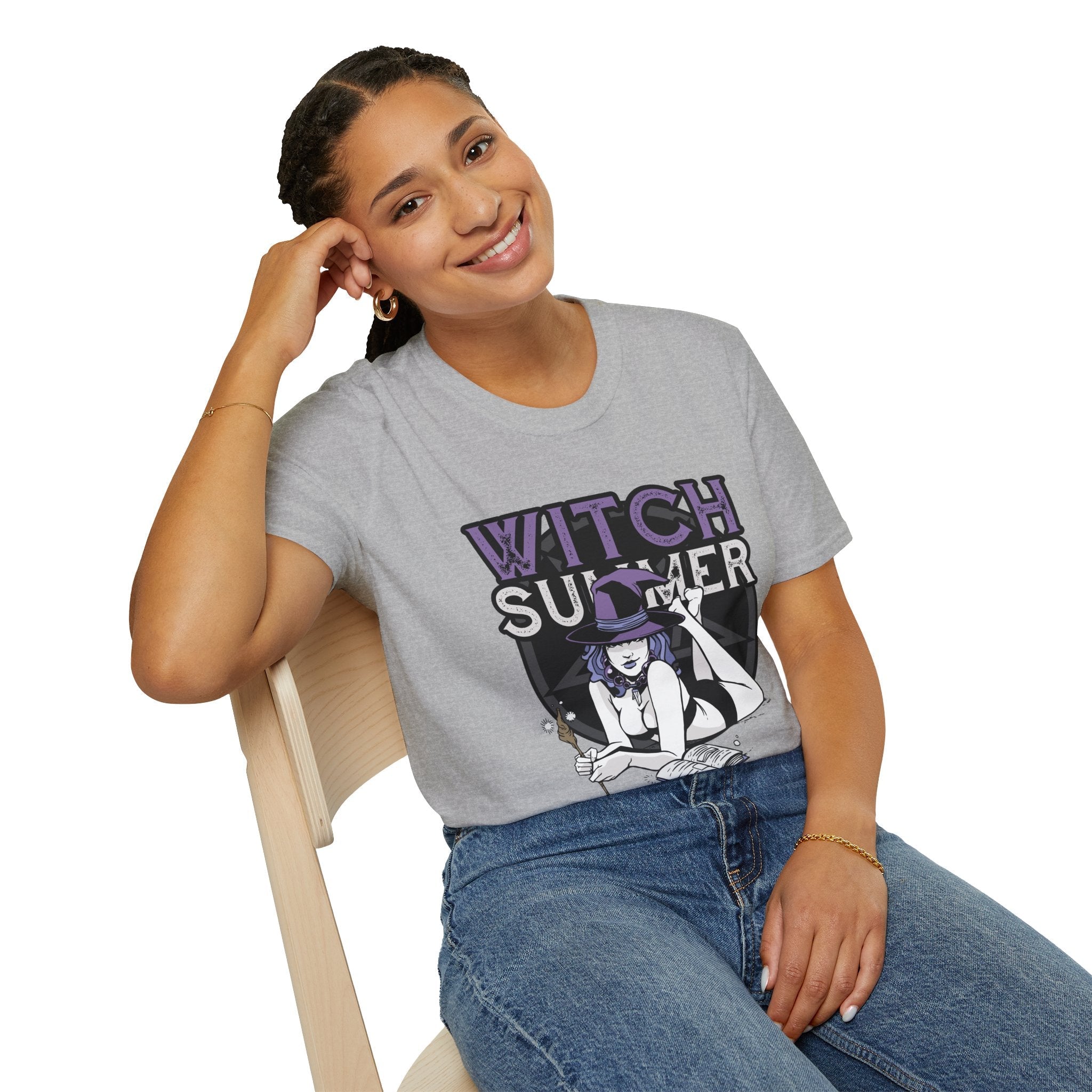 Hot Witch Summer Softstyle Tee - Starry Skies Austin