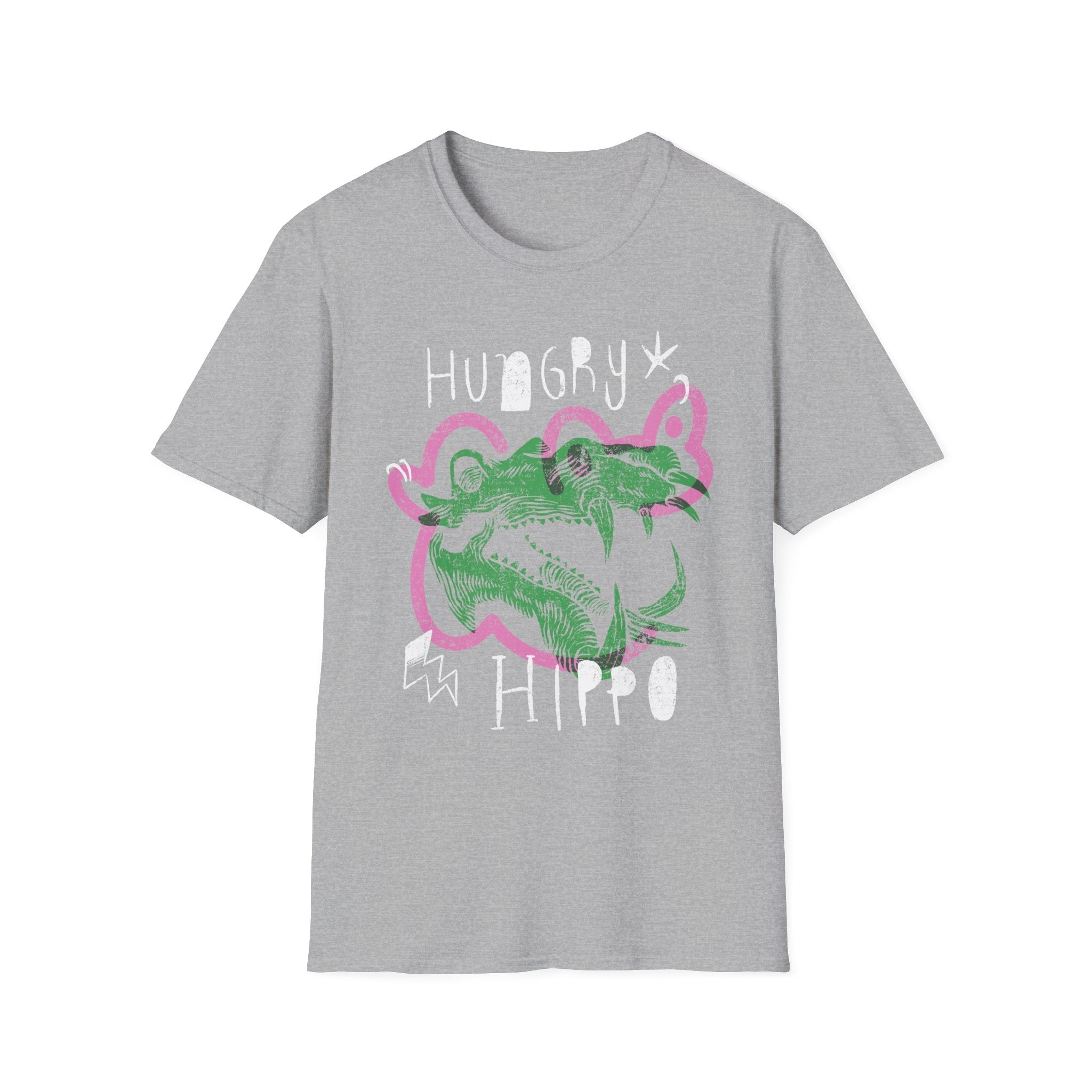 Hungry Hippo Graphic Softstyle Tee - Starry Skies Austin