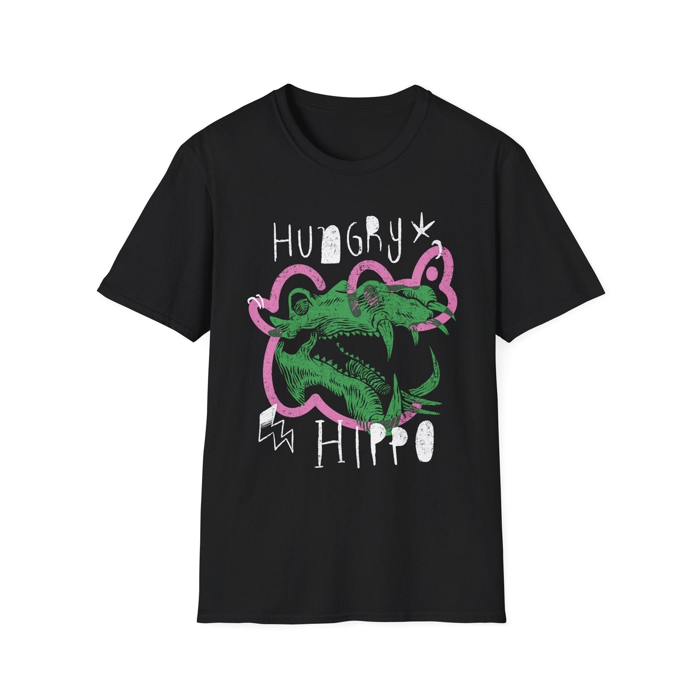 Hungry Hippo Graphic Softstyle Tee - Starry Skies Austin