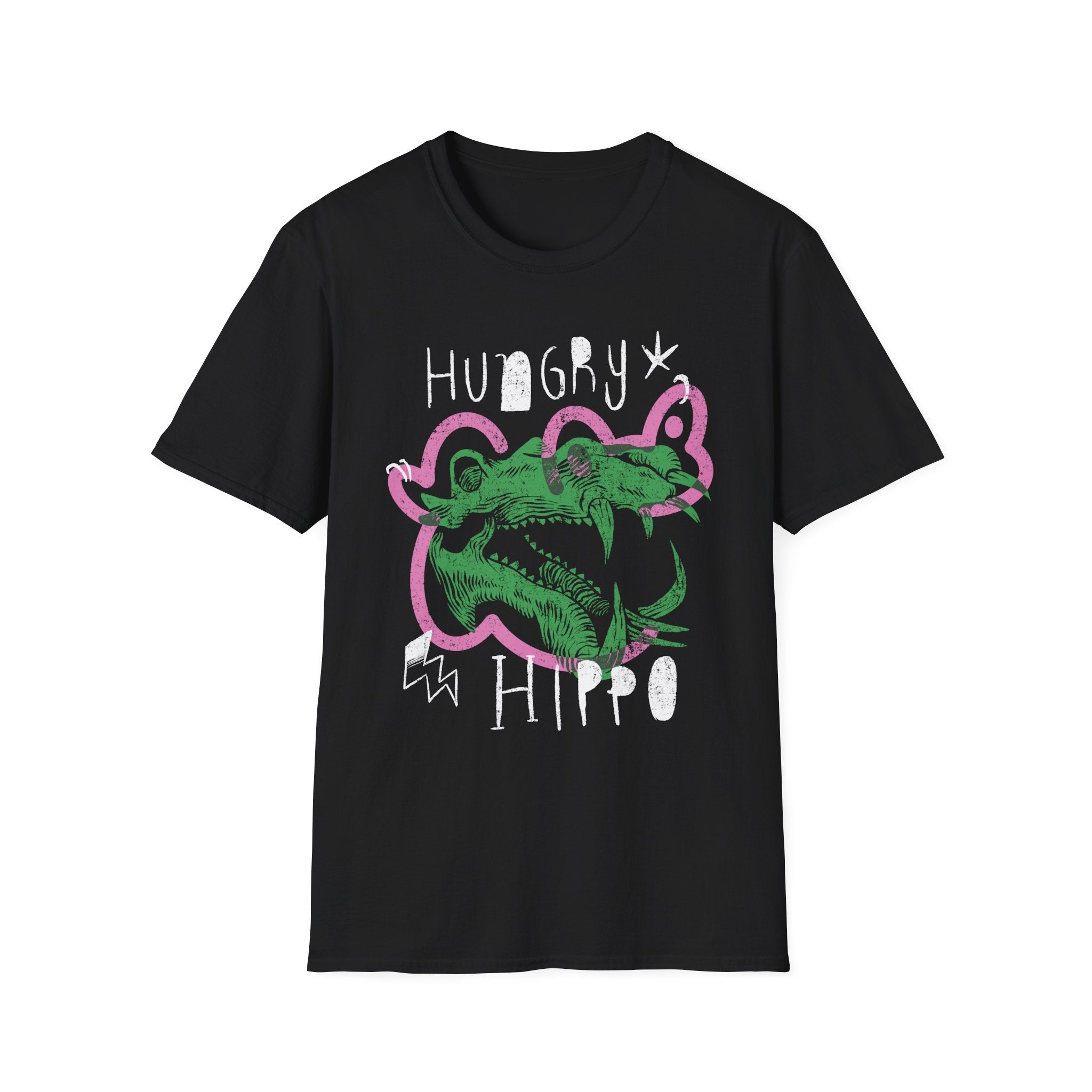 Hungry Hippo Graphic Softstyle Tee - Starry Skies Austin
