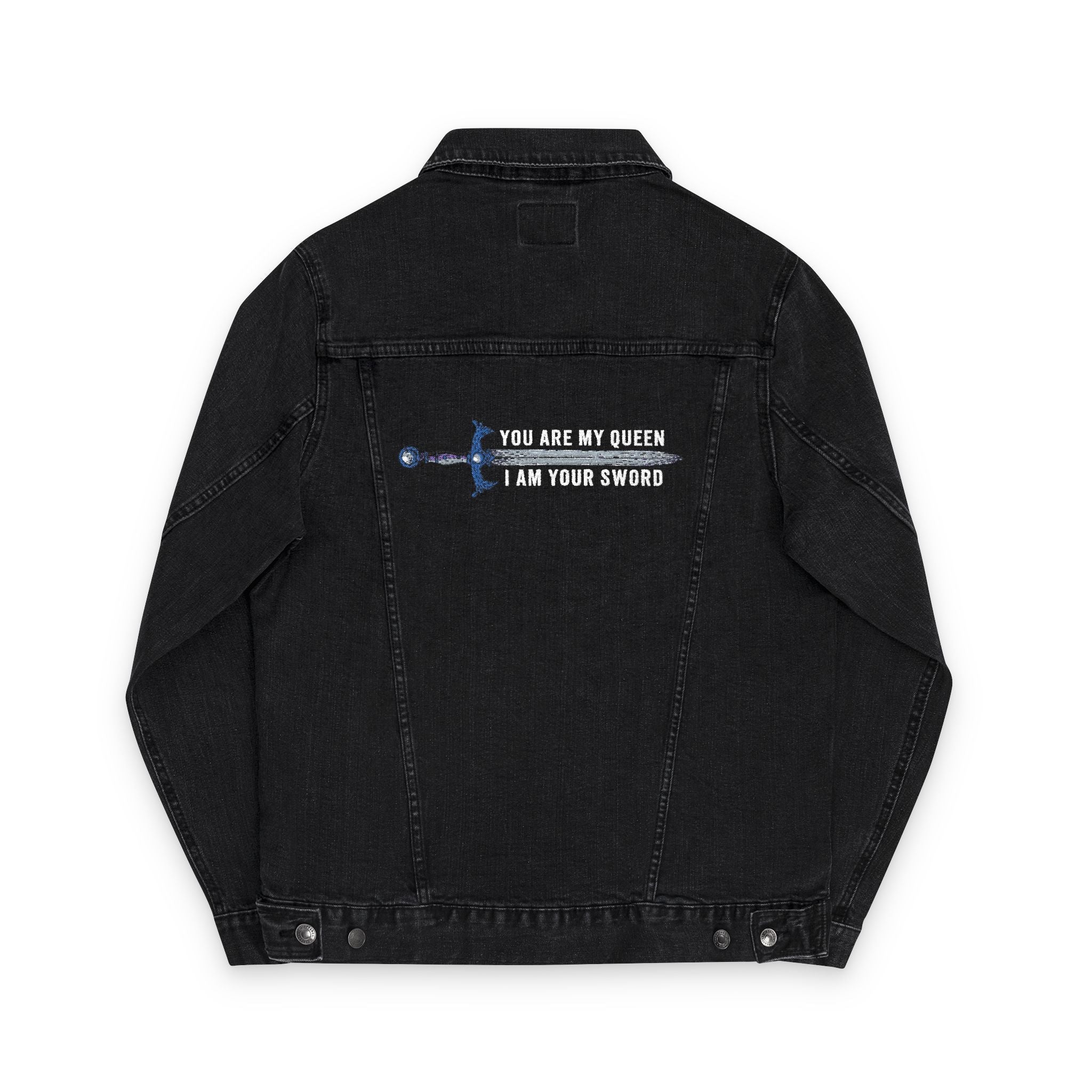 I Am Your Sword Denim Jacket | Official Penn Cole Merchandise - Starry Skies Austin