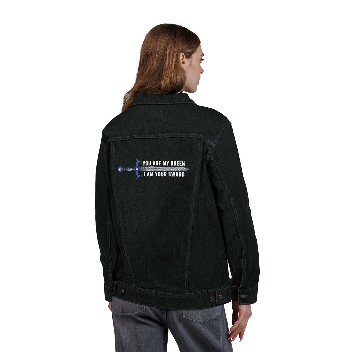 I Am Your Sword Denim Jacket | Official Penn Cole Merchandise - Starry Skies Austin