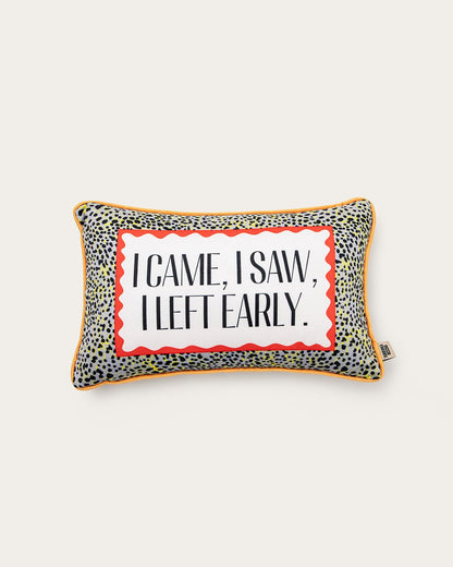 i came, i saw, i left early pillow - Starry Skies Austin