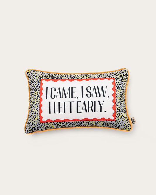 i came, i saw, i left early pillow - Starry Skies Austin