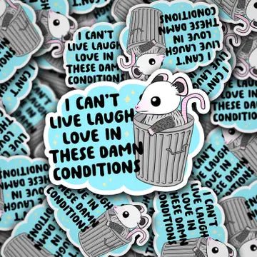 I Can't Live Laugh Love Sticker - Starry Skies Austin