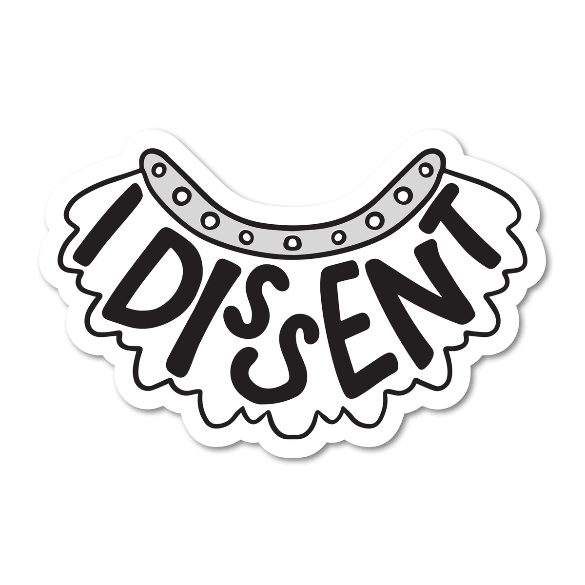 I Dissent Collar Vinyl Sticker - Starry Skies Austin