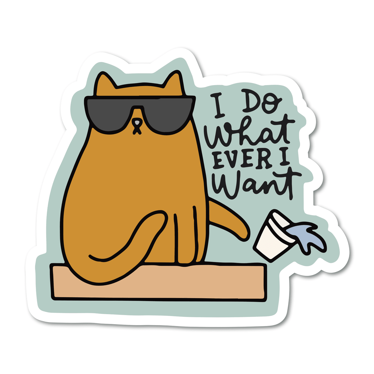 I Do Whatever I Want Vinyl Sticker - Starry Skies Austin