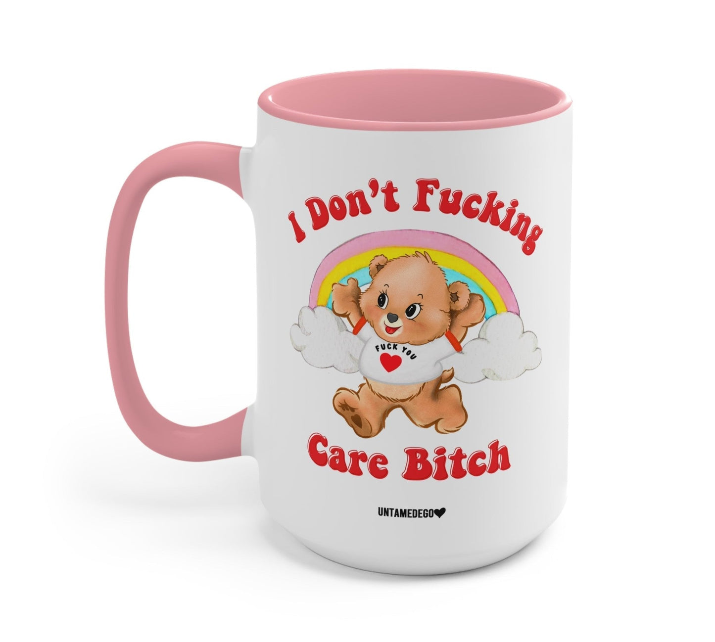 I Don't Fucking Care Bitch Lolly The Bear Mug - Starry Skies Austin