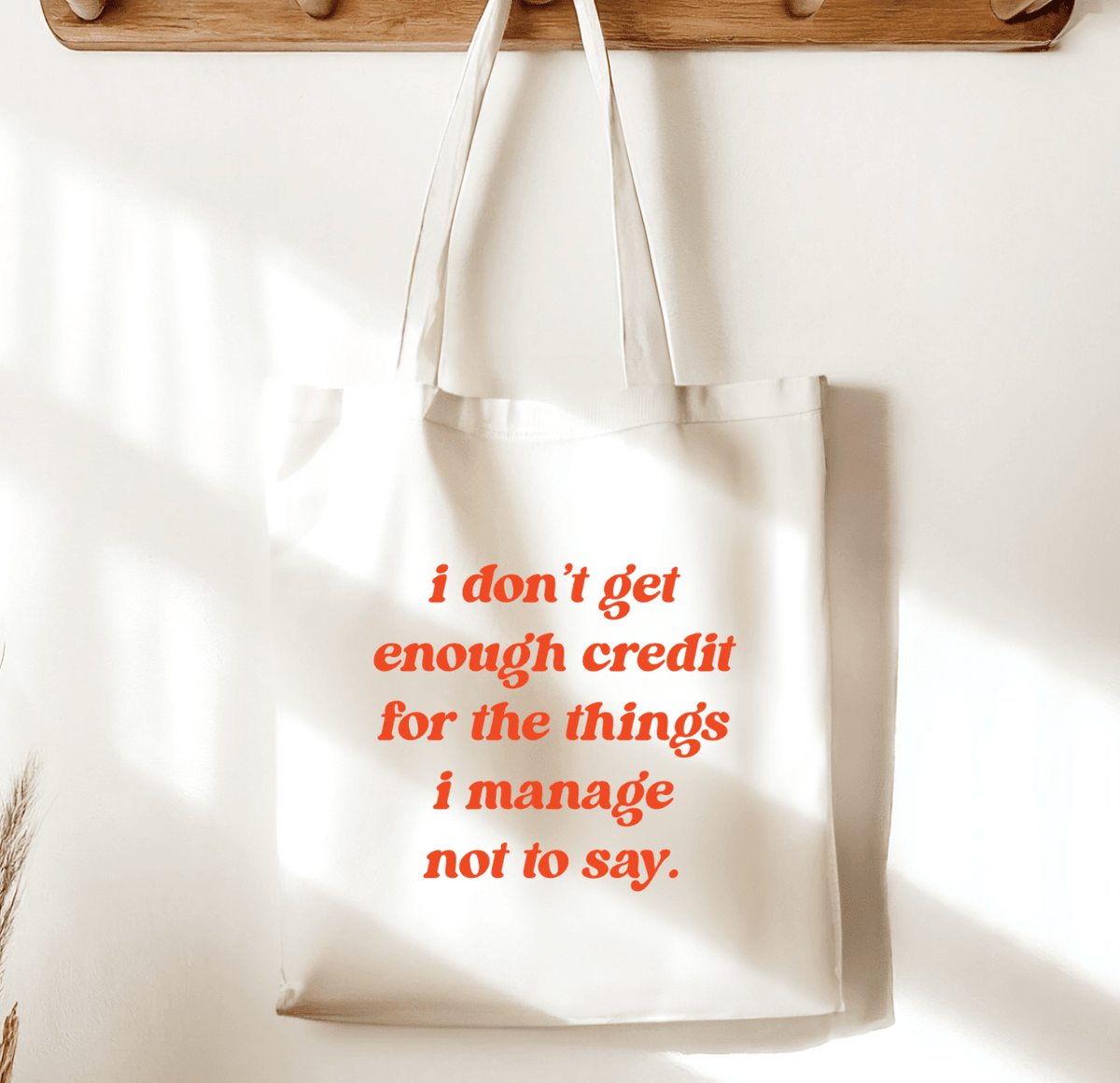 I Don't Get Enough Credit for the Things I Manage Not to Say Sublimated Canvas Tote Bag - Starry Skies Austin