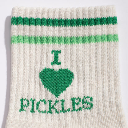 I Heart Pickles Quarter Crew Socks - Starry Skies Austin