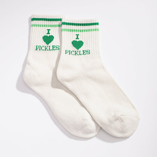 I Heart Pickles Quarter Crew Socks - Starry Skies Austin