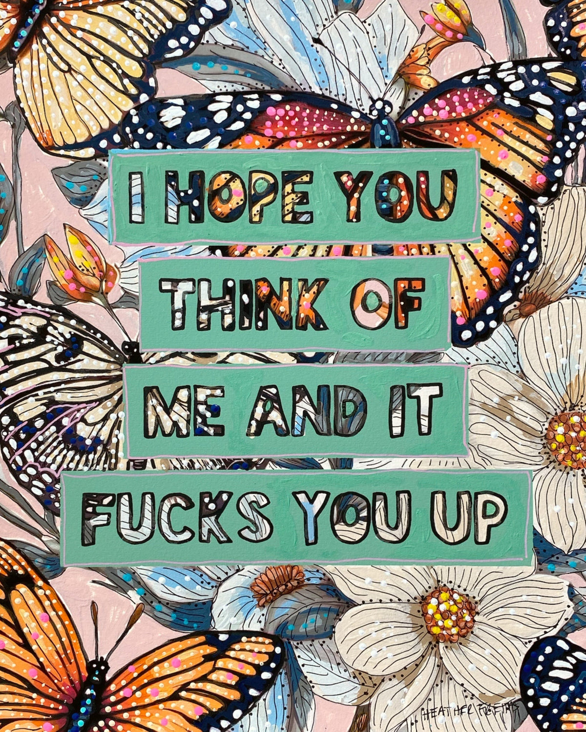 I Hope You Think Of Me ( Original Painting ) - Starry Skies Austin