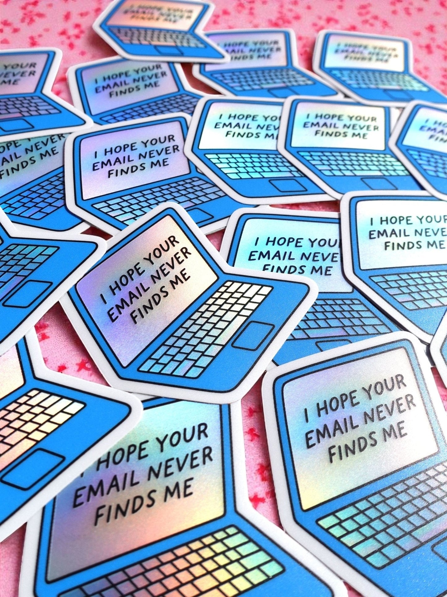 I Hope Your Email Never Finds Me Sticker - Starry Skies Austin