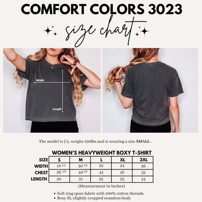 I Like My Books Dark, Filthy and Smutty Heavyweight Comfort Colors Boxy Cropped Shirt - Starry Skies Austin