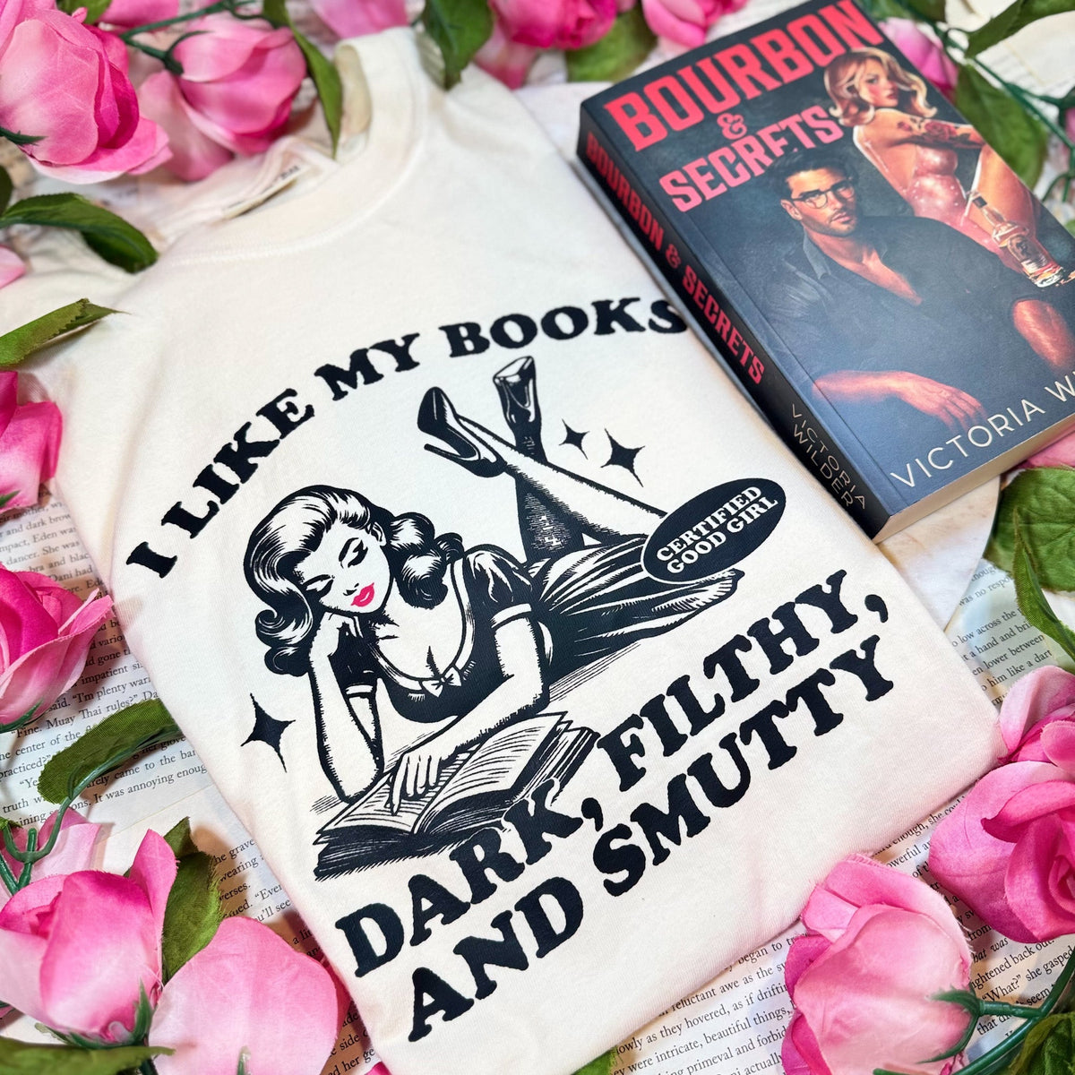I Like My Books Dark, Filthy and Smutty Heavyweight Comfort Colors Shirt - Starry Skies Austin