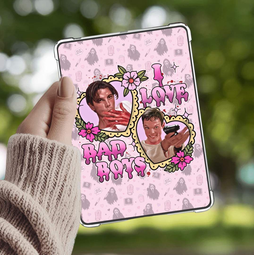 I Love Bad Boys Scream Kindle Insert - Three Sizes - Optional Lamination - Starry Skies Austin