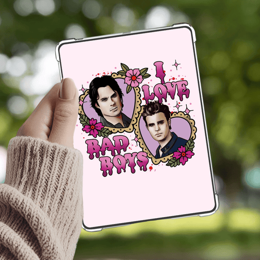 I Love Bad Boys TVD Inspired Kindle Insert - Three Sizes - Optional Lamination - Starry Skies Austin