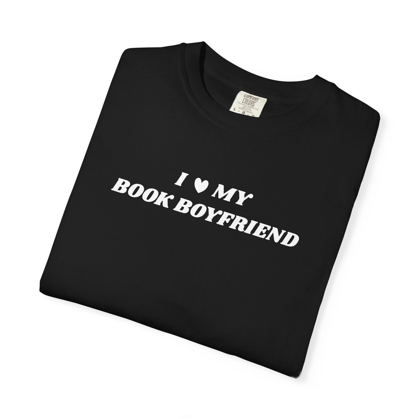 I Love My Book Boyfriend Comfort Colors Tee - Starry Skies Austin