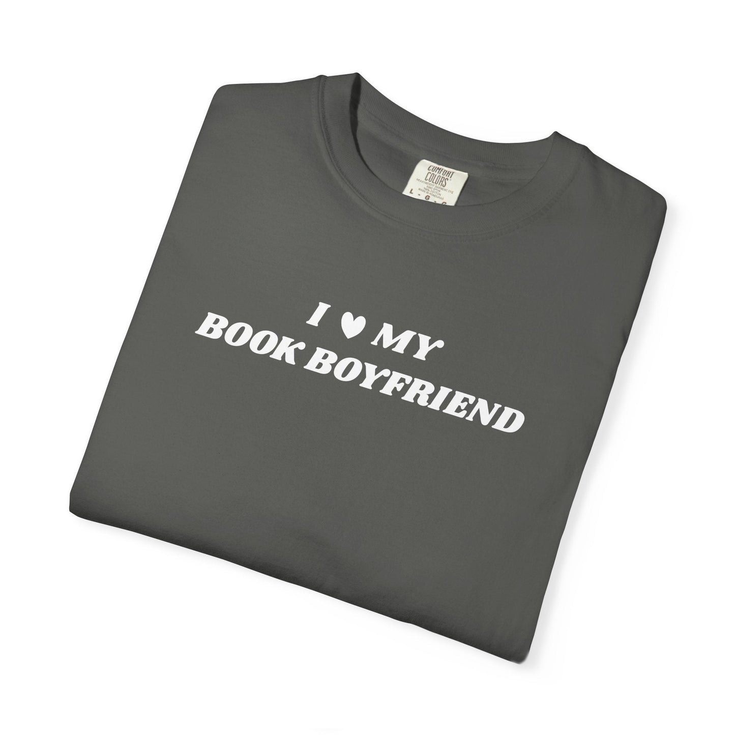 I Love My Book Boyfriend Comfort Colors Tee - Starry Skies Austin