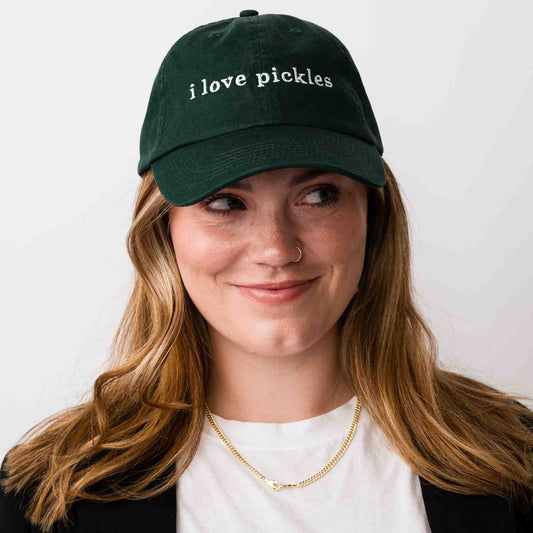 I Love Pickles Baseball Hat - Starry Skies Austin