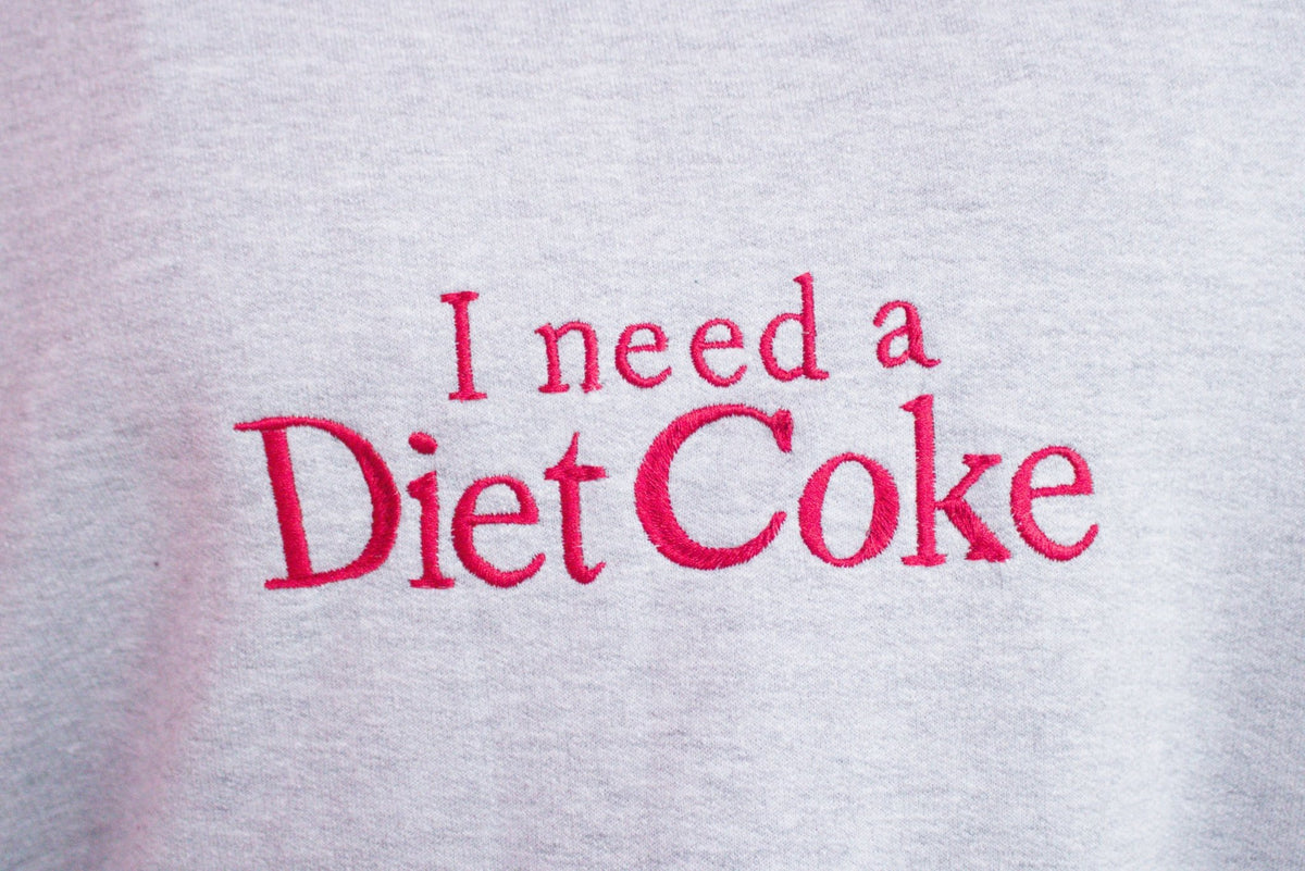 "I Need a Diet Coke" - Embroidered Top - Starry Skies Austin