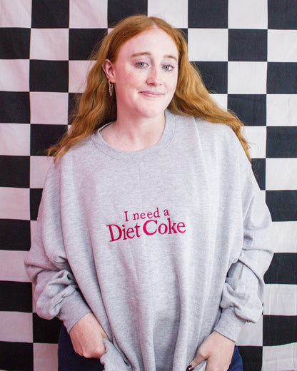 "I Need a Diet Coke" - Embroidered Top - Starry Skies Austin