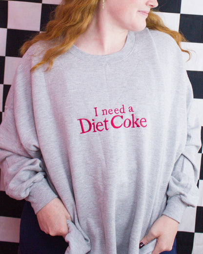 "I Need a Diet Coke" - Embroidered Top - Starry Skies Austin