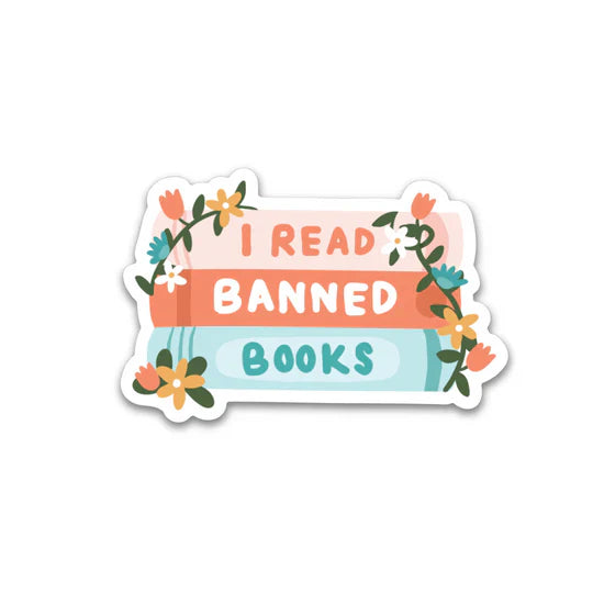 "I Read Banned Books" Sticker