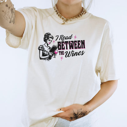 I Read Between The Wines Heavyweight Comfort Colors Shirt - Starry Skies Austin