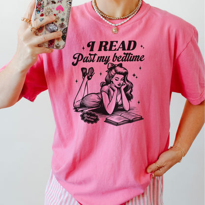 I Read Past My Bedtime Heavyweight Comfort Colors Shirt - Starry Skies Austin