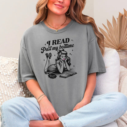 I Read Past My Bedtime Heavyweight Comfort Colors Shirt - Starry Skies Austin