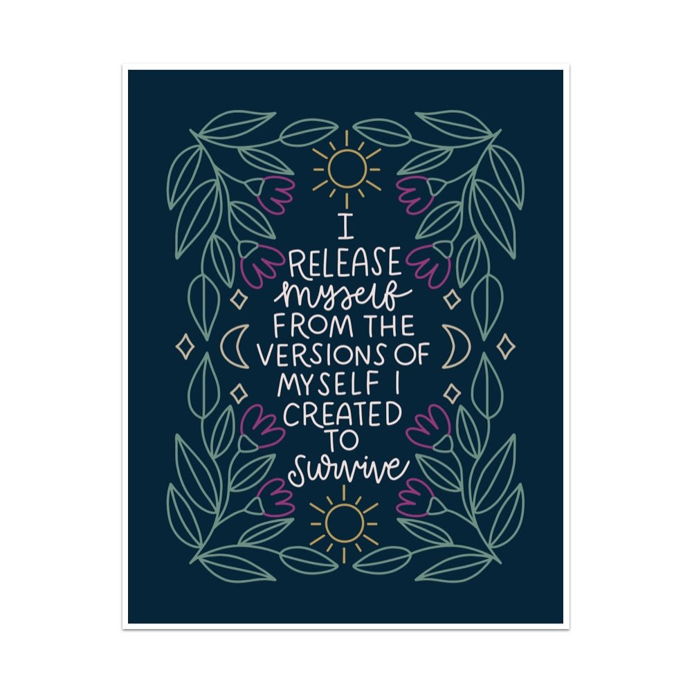 I Release Myself Unframed Art Print - Starry Skies Austin